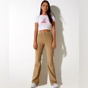 Motel Rocks Brown Tan‎ Corduroy Pants